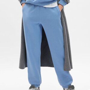 GAP High Rise Boyfriend Joggers in Buxton Blue, Size S Tall